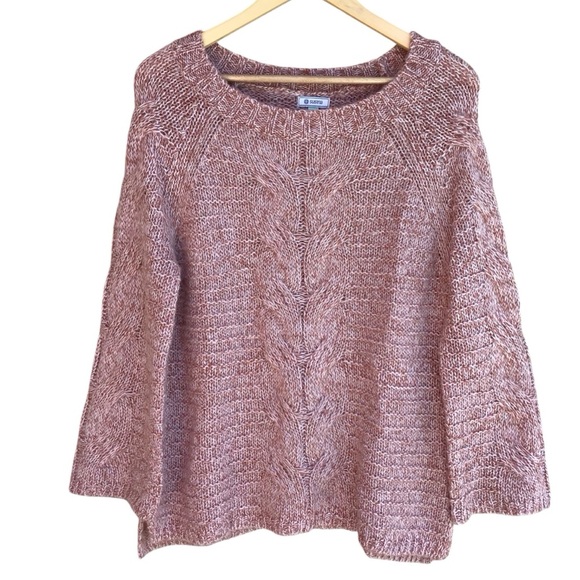 Susina Pink Tan Chunky Pullover Sweater NEW - Picture 1 of 6